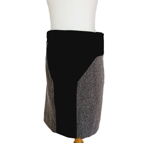 Rebecca Taylor Black and Gray Tweed Skirt - Picture 3 of 11